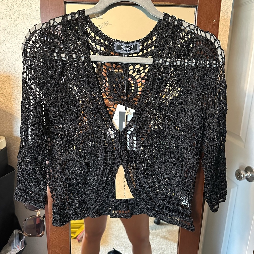 Vintage dead stock crochet top by sashimi